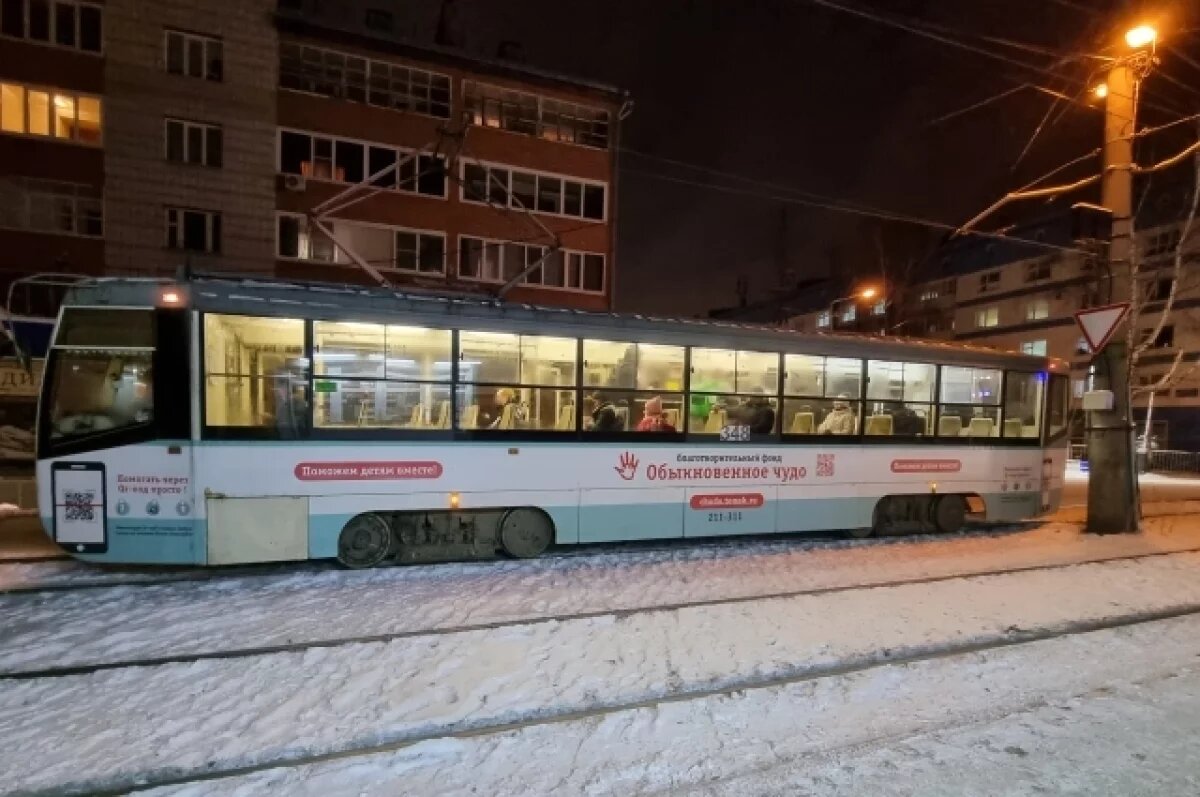    Новогодняя подсветка появится на 22 единицах электротранспорта в Томске