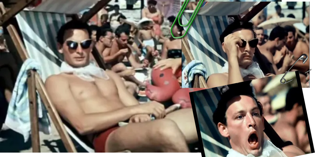 ..."дадим тебе импортные очки и плавки, и будешь "королём пляжа"", - уговаривал В. Ланового режиссёр комедии "Полосатый рейс"... .