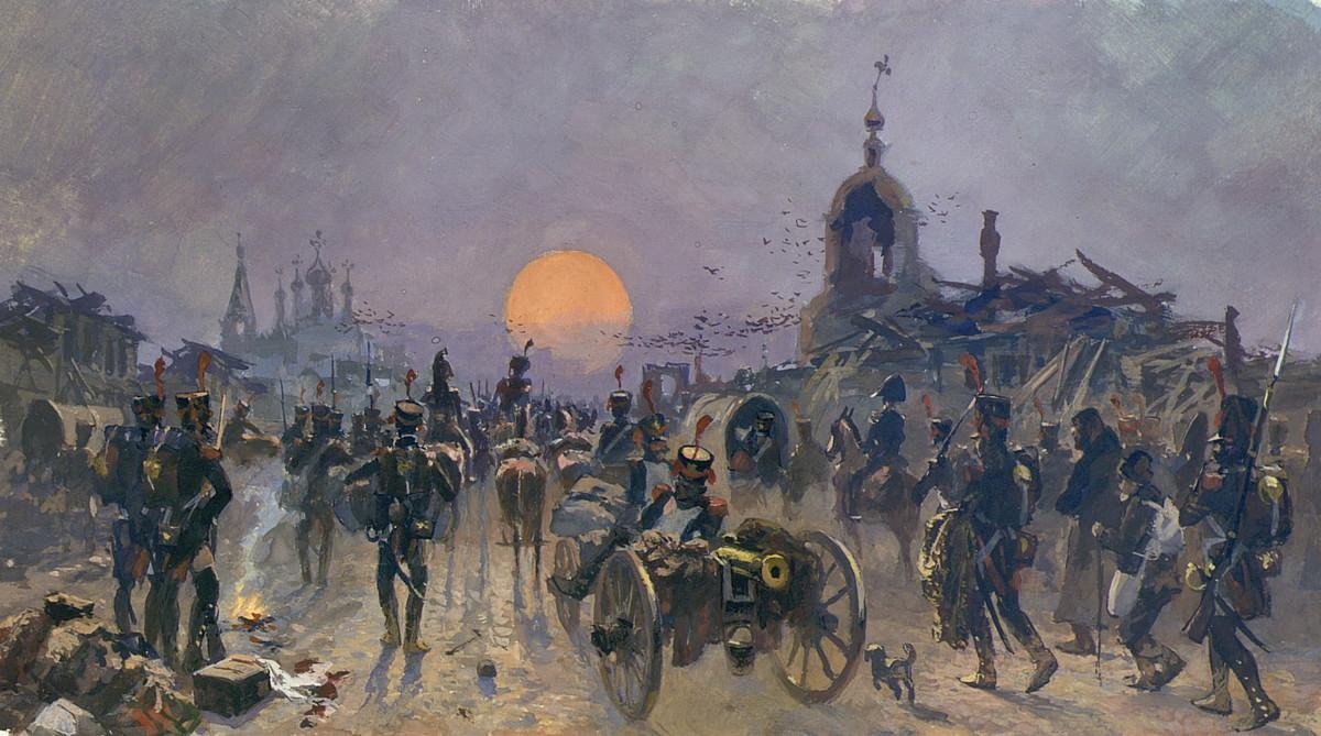 Андрей Владимирович Николаев «Французы покидают Москву», 1971-1975