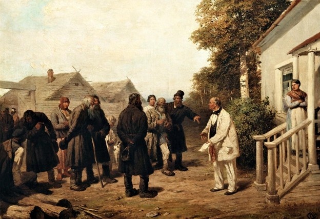 Есть господа и есть мужики, одни уважаемы, другие презираемы - между ними пропасть