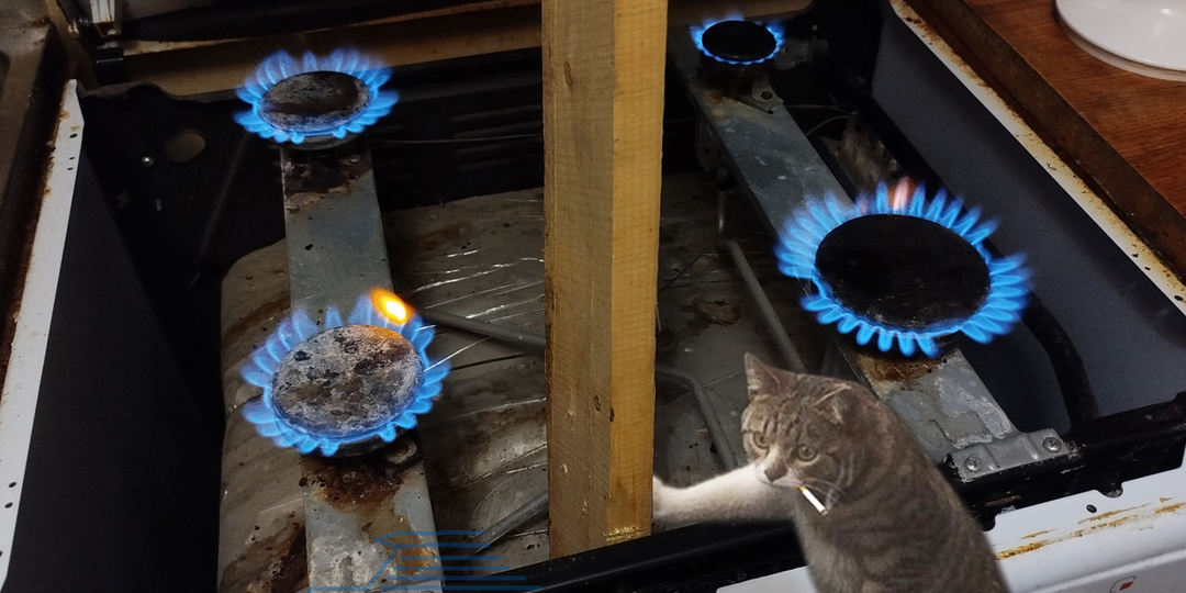 Розжиг белорусской газовой плиты