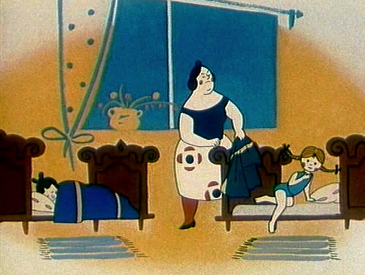 Кадр из мультфильма Про злую мачеху 1966 год