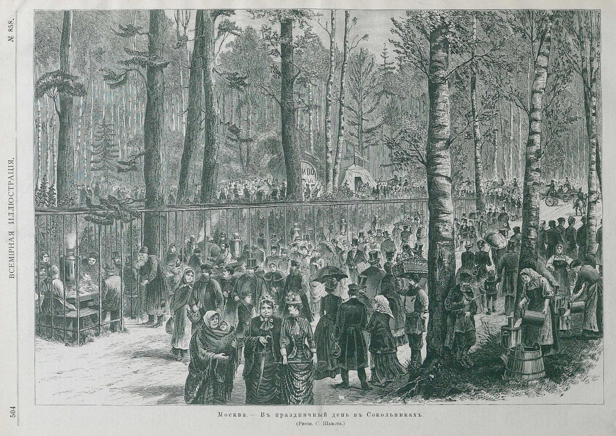 Рисунок С.Шамоты, журнал «Всемирная иллюстрация, т.33, №26(858) за 1885 год. 