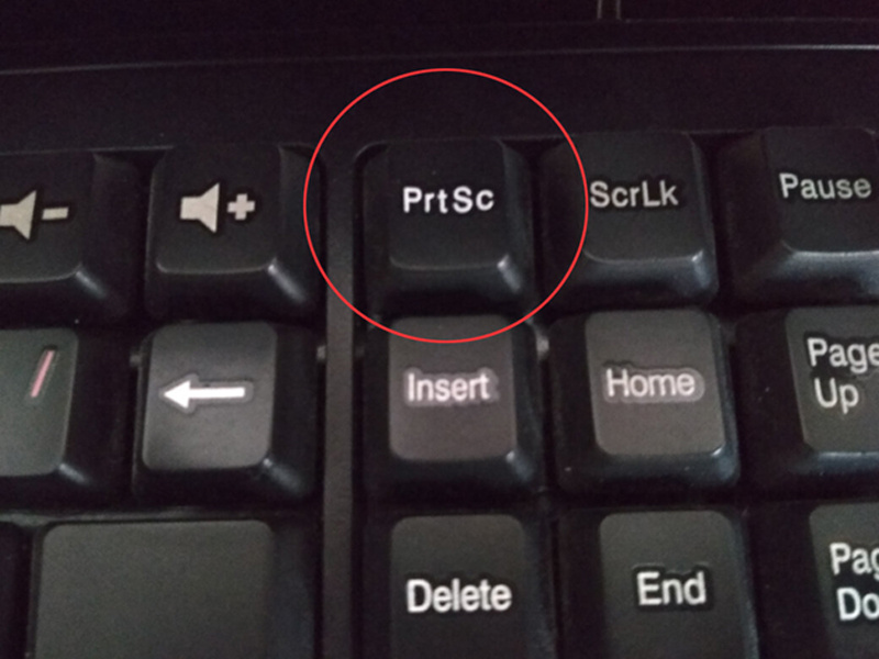 Кнопка PrtSc на клавиатуре