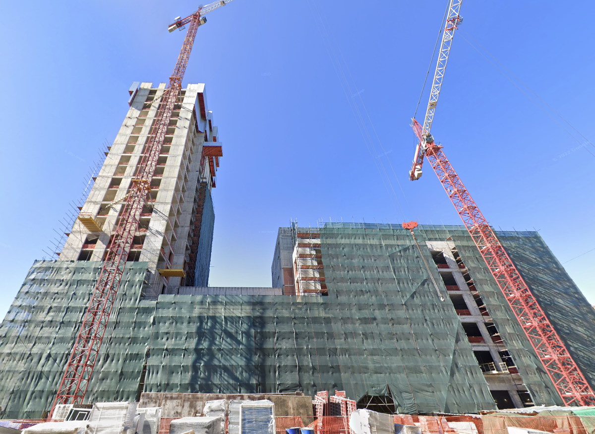 Фото во время строительных работ