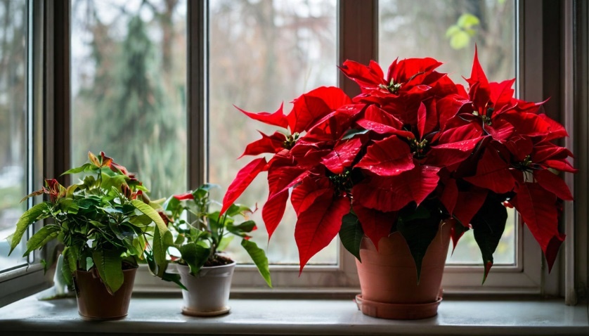 Купили Пуансеттию в супермаркете? Как правильно ухаживать за ней после покупки. Как выбрать здоровую рождественскую звезду. Фото автора