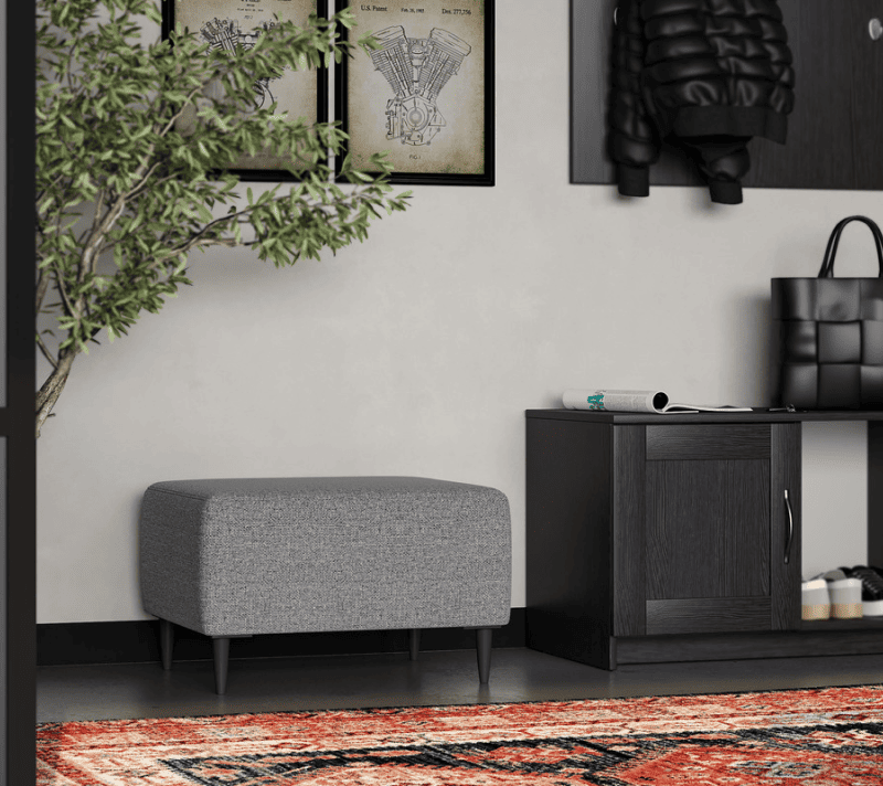 Пуф Kirkas Malmo серый 90