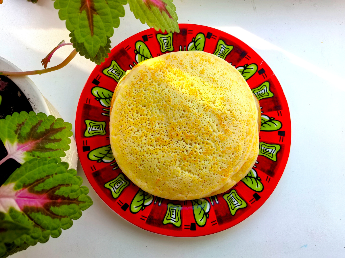 Блины на кефире получились славные!