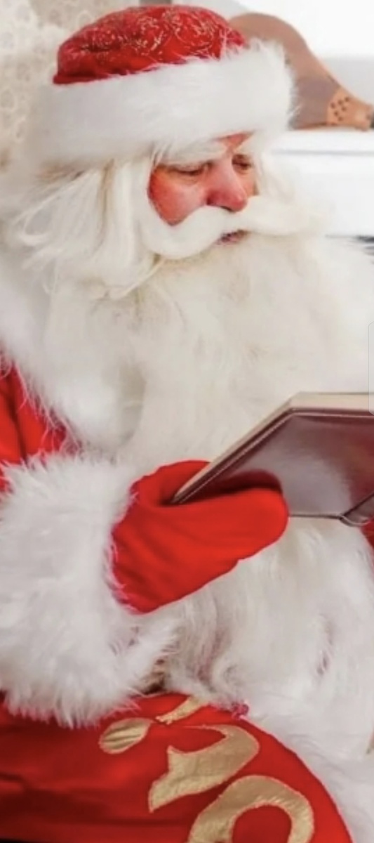 Дед Мороз читает сказки ёлочке .Фото из открытых источников.