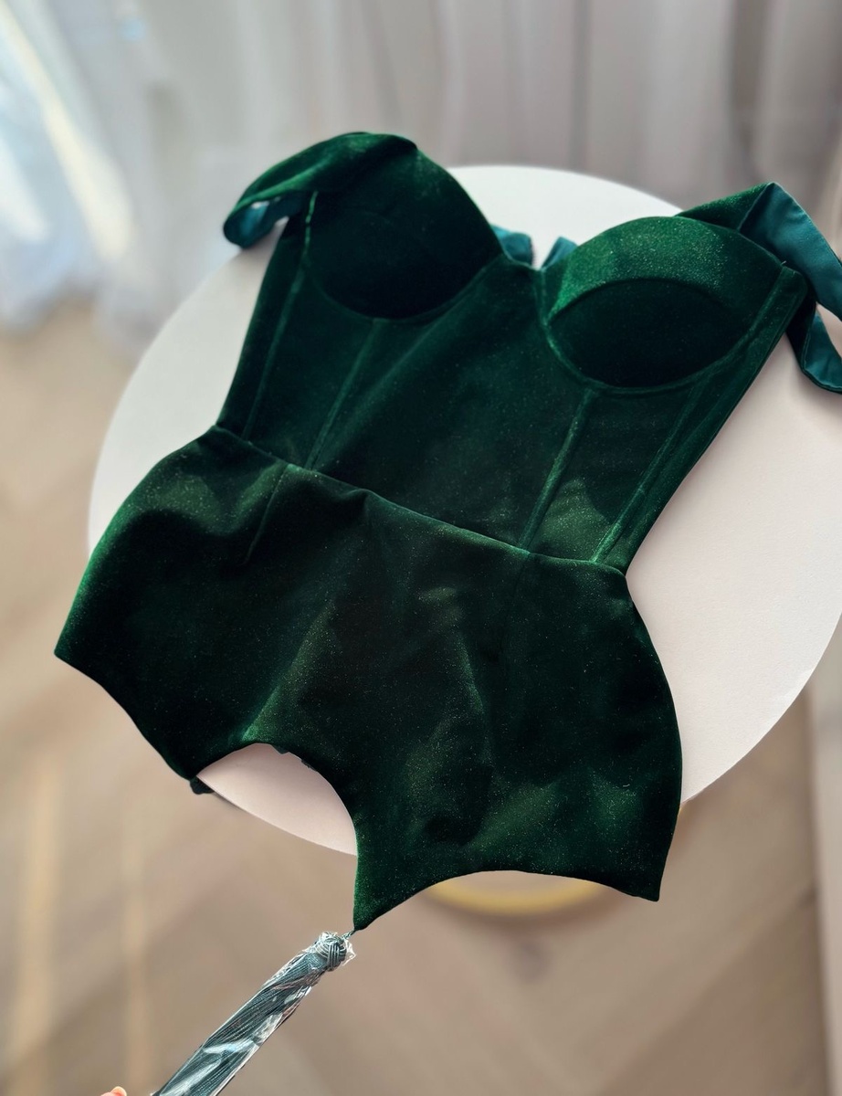 Бархатный корсет