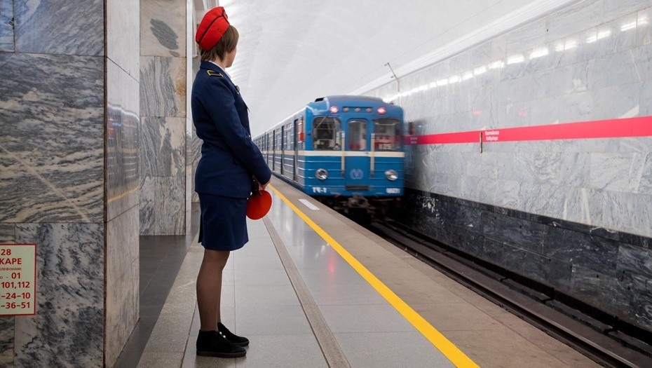    На платформе станции метро "Балтийская". Автор фото: Ермохин Сергей