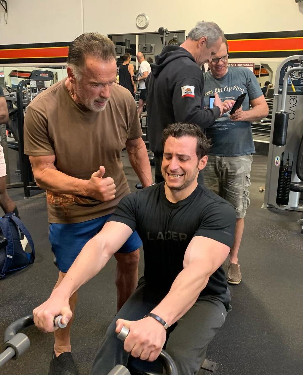 Арни и Адам Борнштейн на тренировке