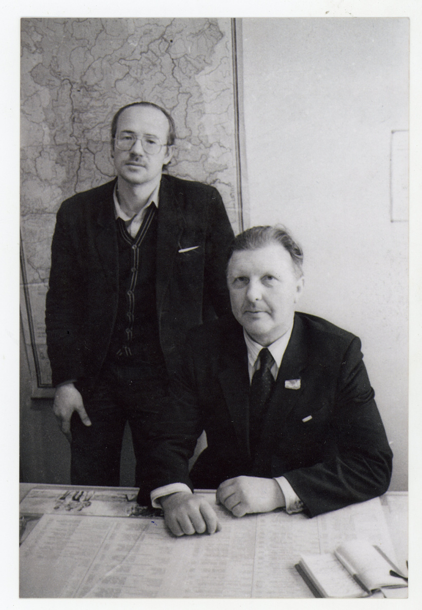 Автор материала Валерий Полежаев с сыном легендарного Константина Стофато.