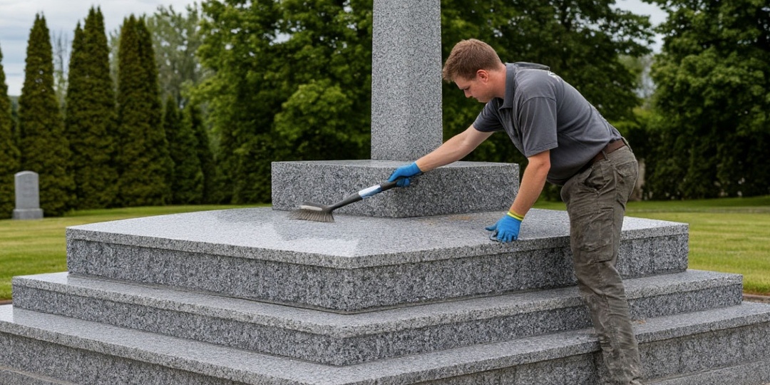 Уход за гранитным памятником: чем чистить и как защитить от погодных условий