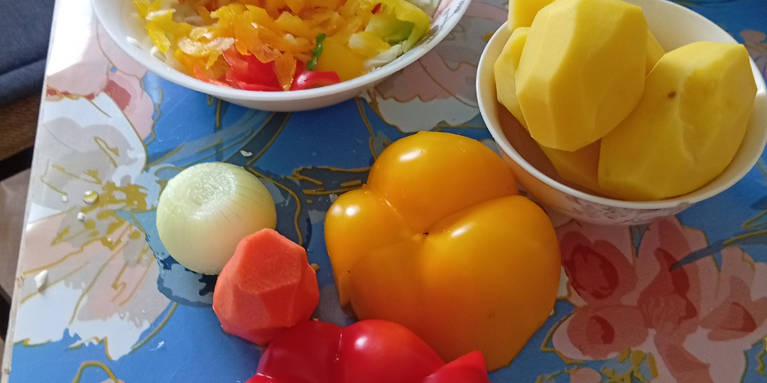 Овощное рагу с мясом.