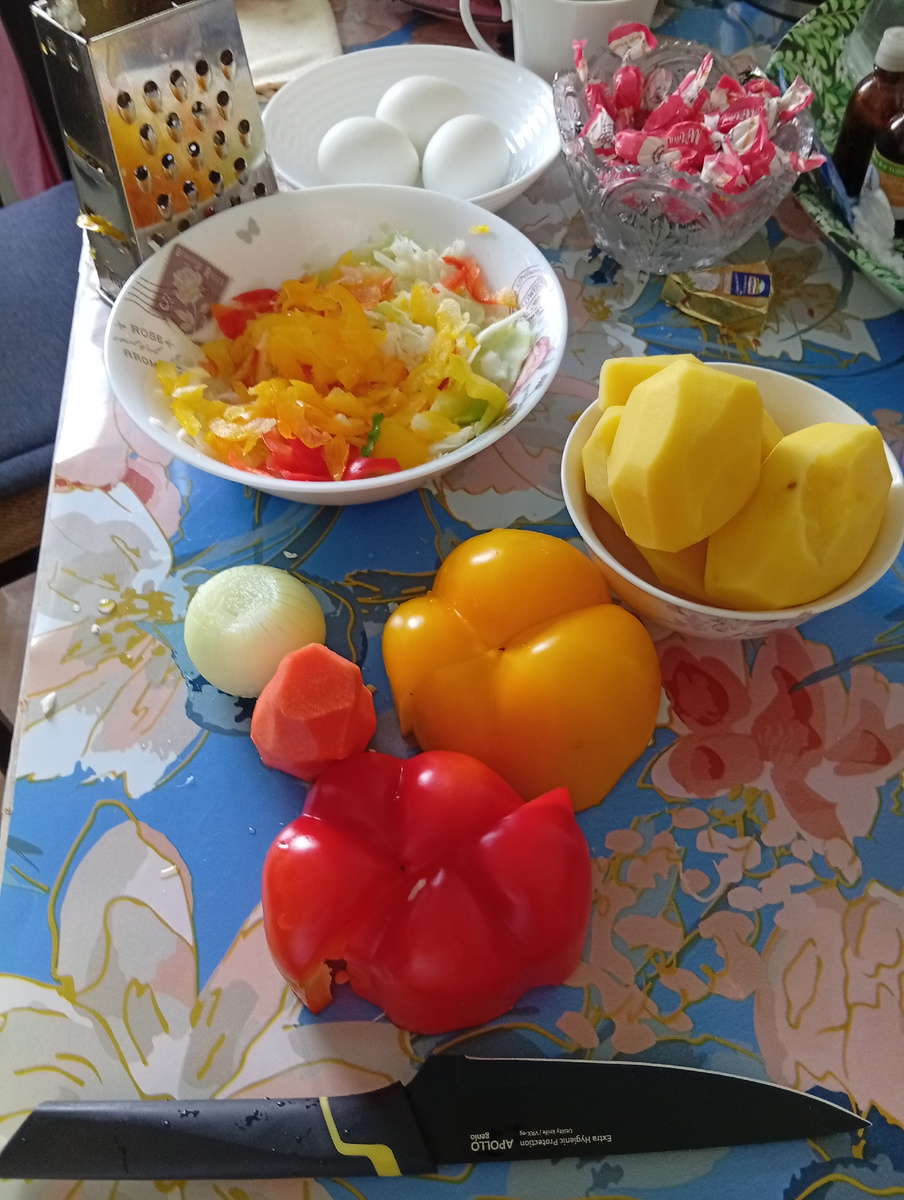 Фото автора статьи. Овощи для рагу.Все овощи для рагу покупали в магазине рядом с домом.