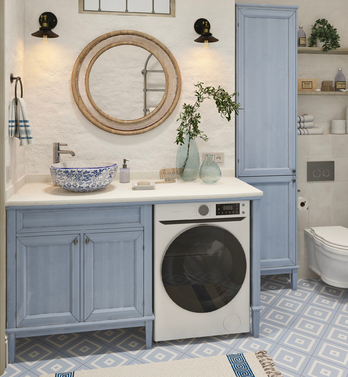 этот интерьер был создан для частного дома в Севастополе.  