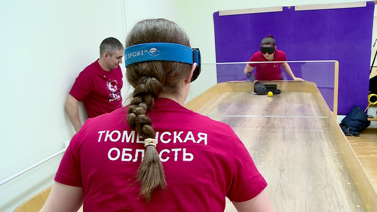 Теннис для слепых похож на аэрохоккей