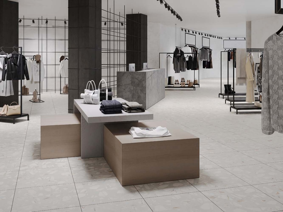 Керамогранит Arti ™ Ametis by Estima в интерьере бутика. Источник: Estima