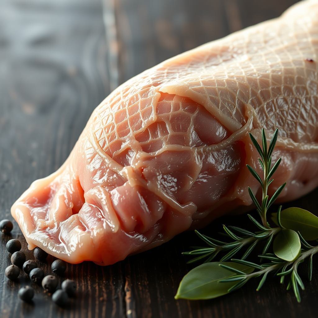 Филе кролика в свином сальнике