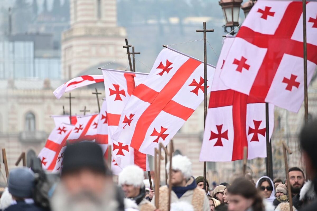 Традиционное рождественское шествие Алило в центре Тбилиси ©Sputnik