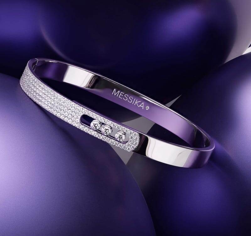 Браслет Messika Move Noa из белого золота с бриллиантами
