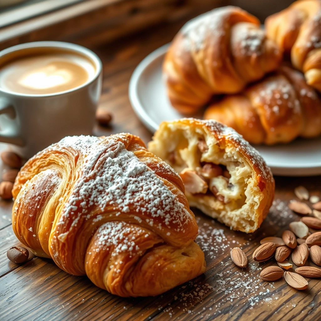 миндальный круасан