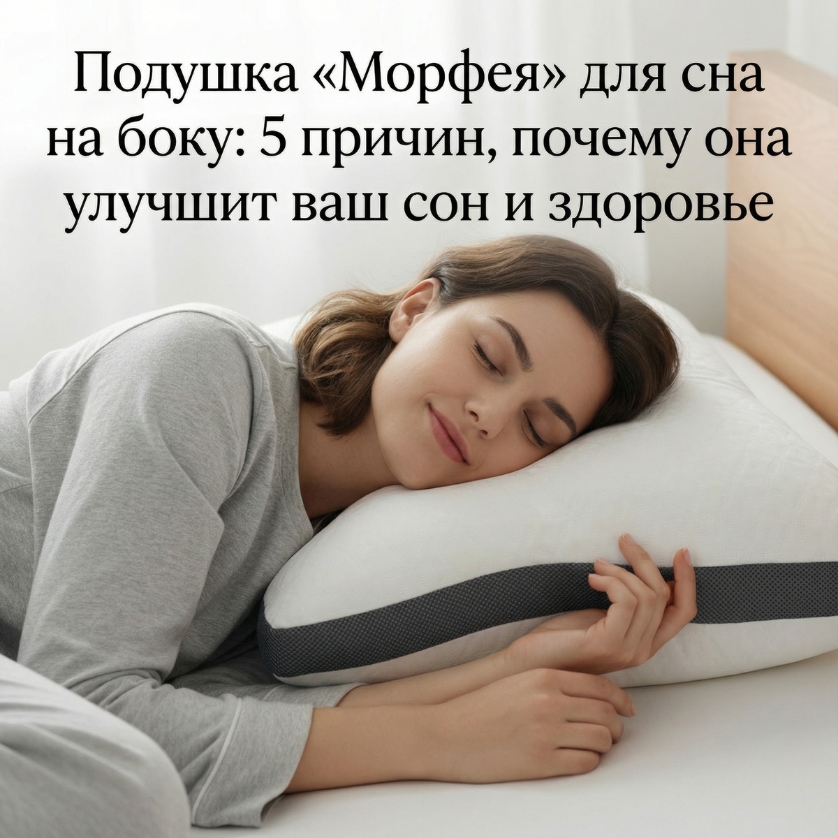 Подушка «Морфея» для сна на боку: 5 причин, почему она улучшит ваш сон и здоровье