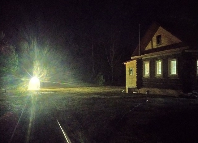 Световая ловушка для ночных бабочек в Керженском заповеднике. 