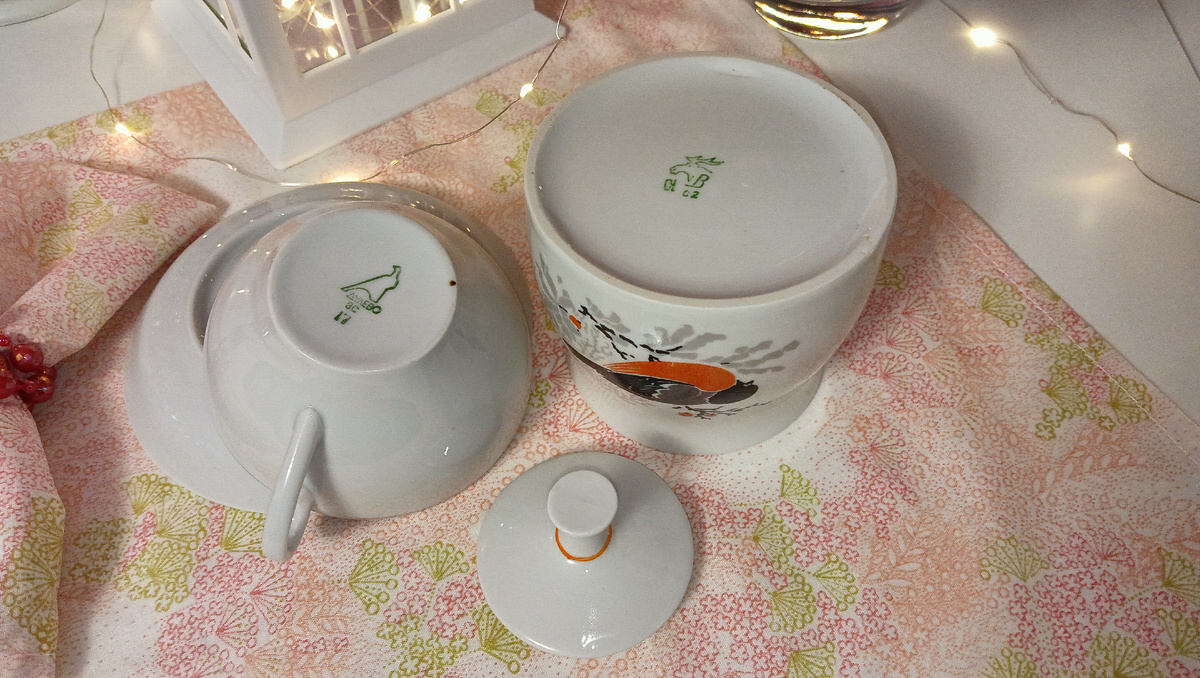 Винтажные посуды в душевные моменты. Новогодняя новинка. Фото автора 