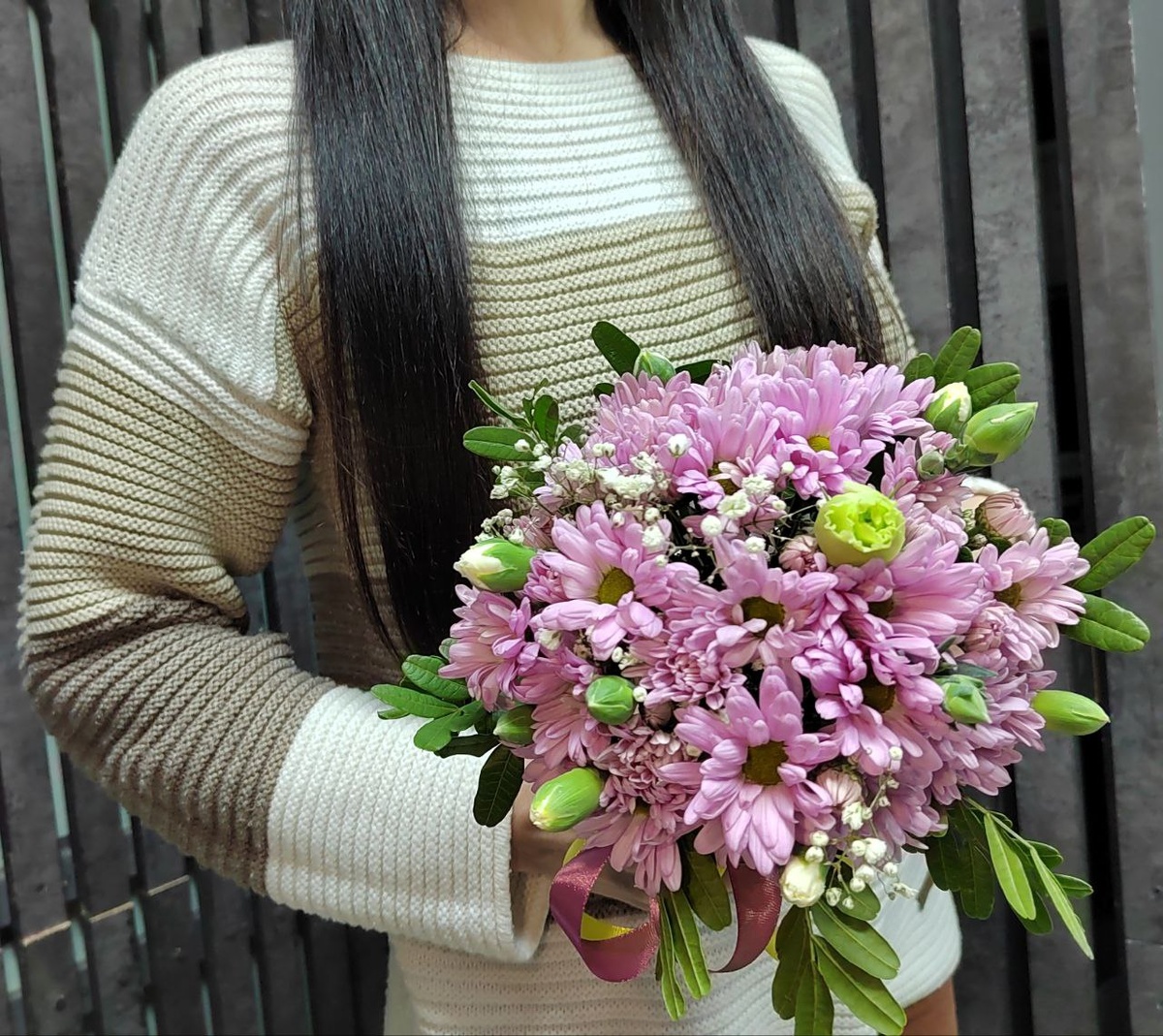 хризантема, кустовая гвоздика, фисташка