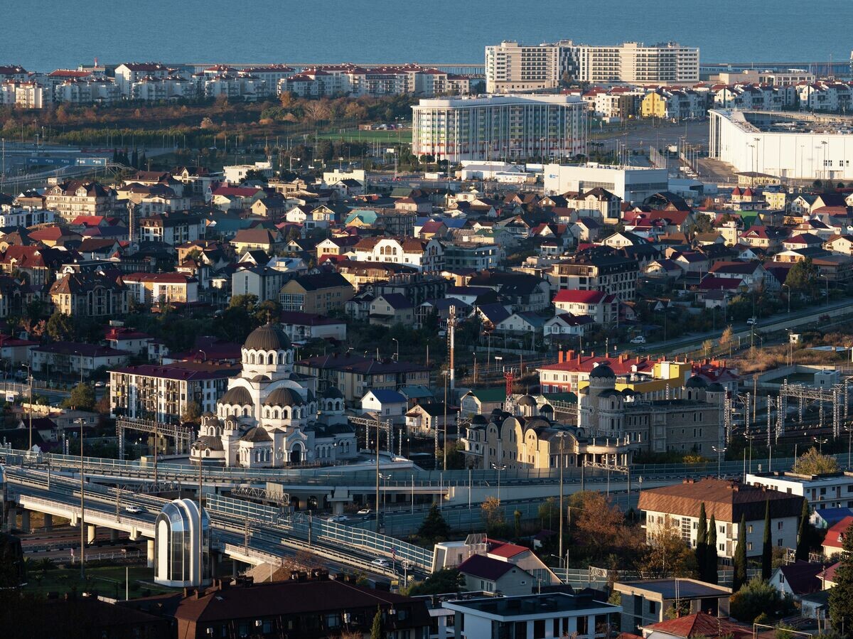    Поселок городского типа Сириус в Краснодарском крае© РИА Новости / Артур Лебедев