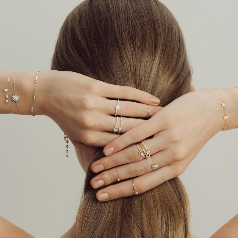 Украшения Serendipity из белого и желтого золота с бриллиантами