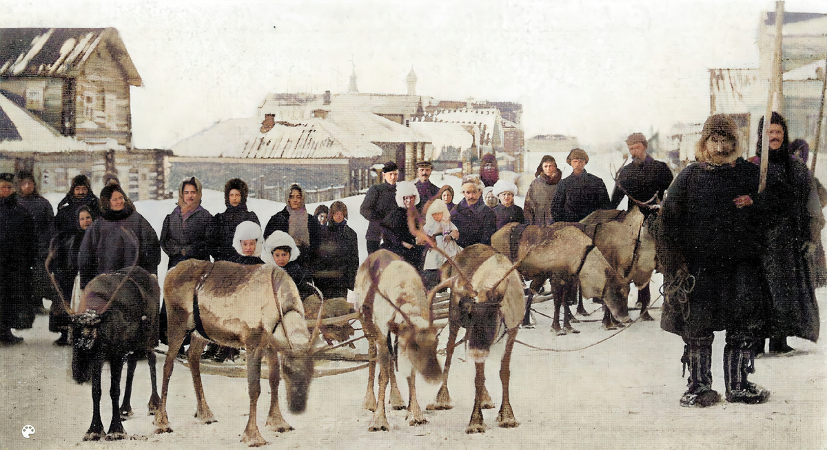 Архангельская область 1900-е года жители города Мезень