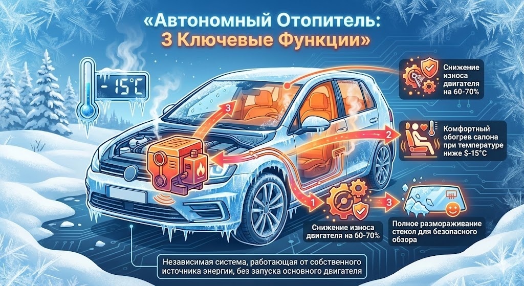 Определение и назначение автономного отопителя
