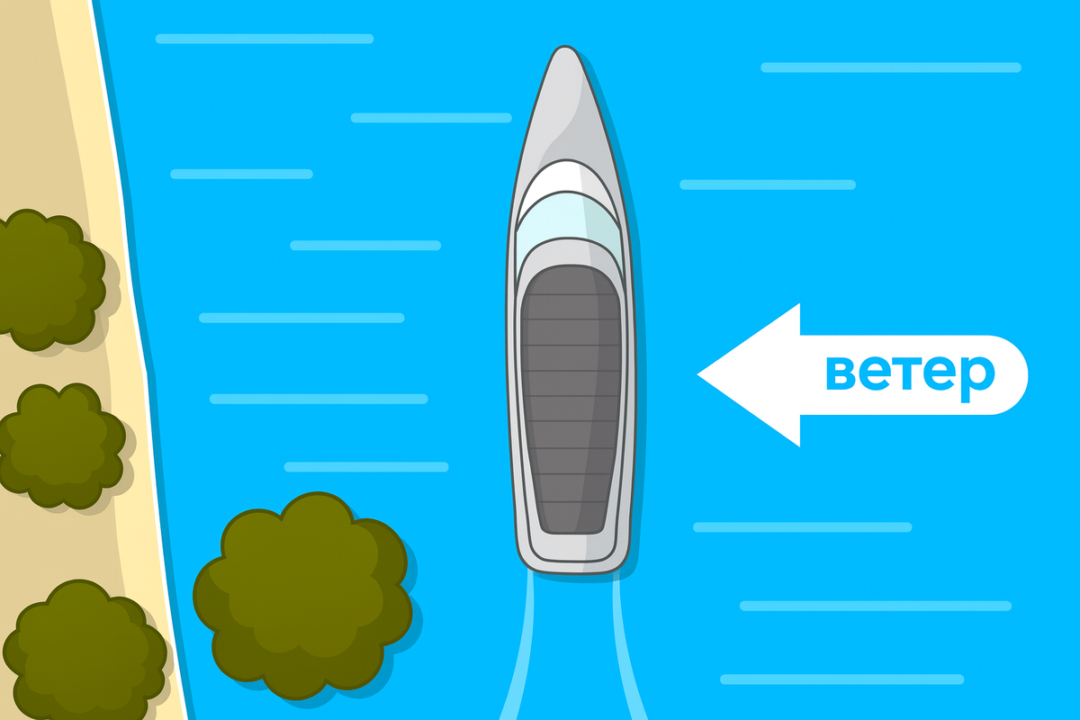 Как называется борт судна, обращённый к ветру?