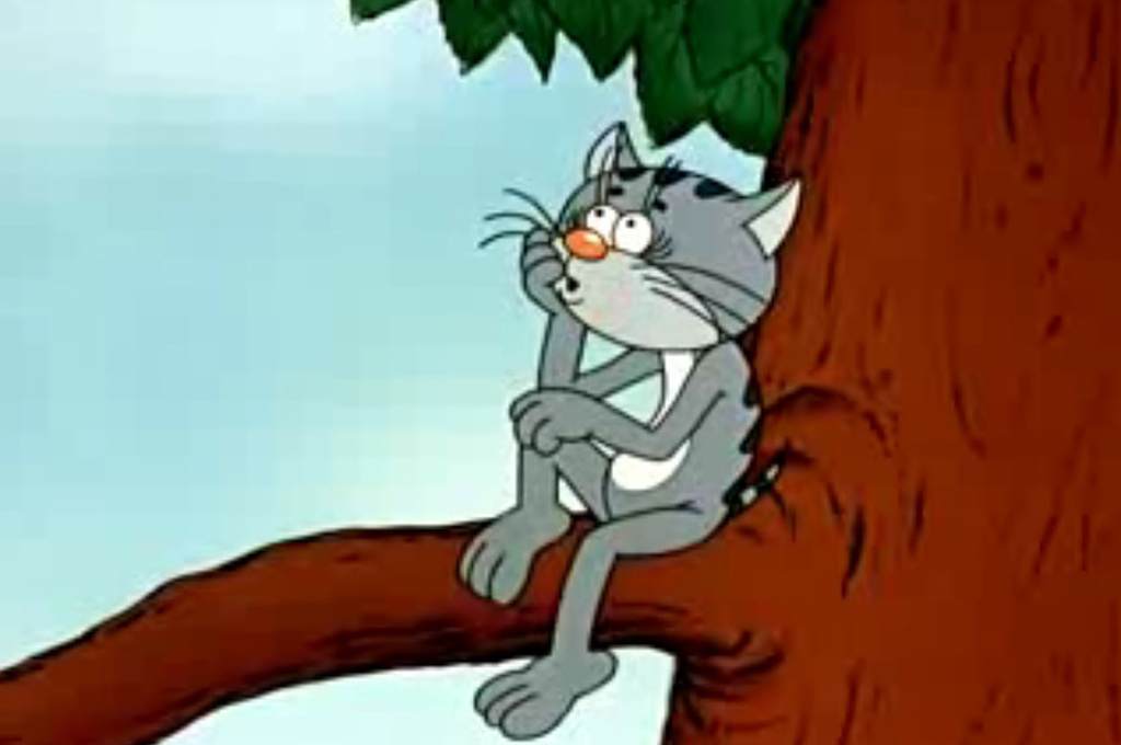 кадр из мультфильма Котёнок с улицы Лизюкова, 1988 год