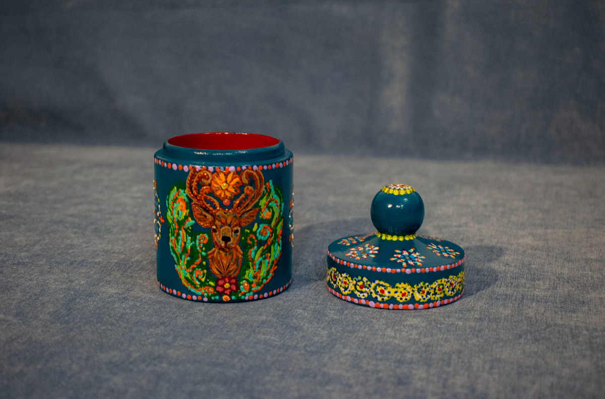 Шкатулка «Лесные секреты». Фотография автора статьи.