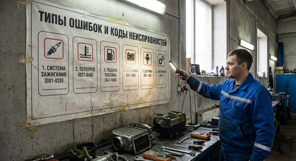 Классификация ошибок автономок
