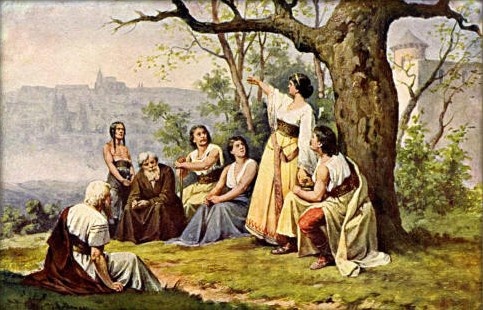 Либуше пророчит славу городу Прага