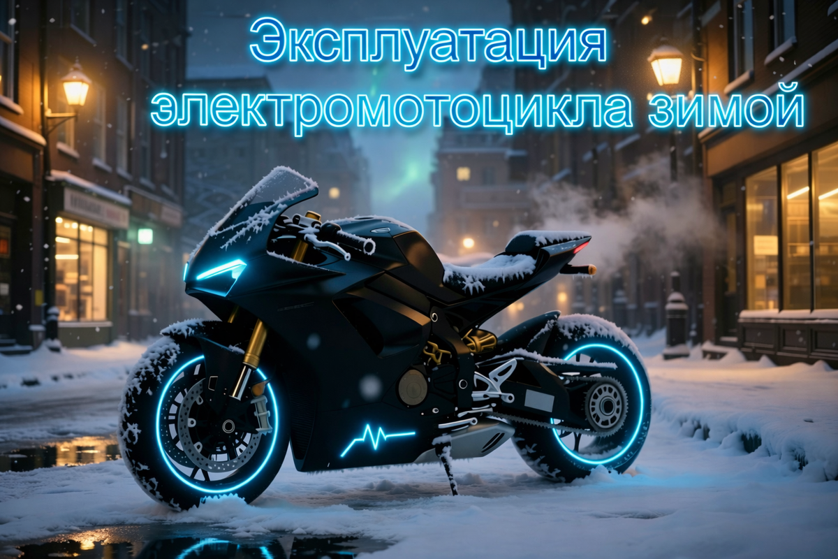 Морозный вызов: правила эксплуатации электромотоцикла зимой.