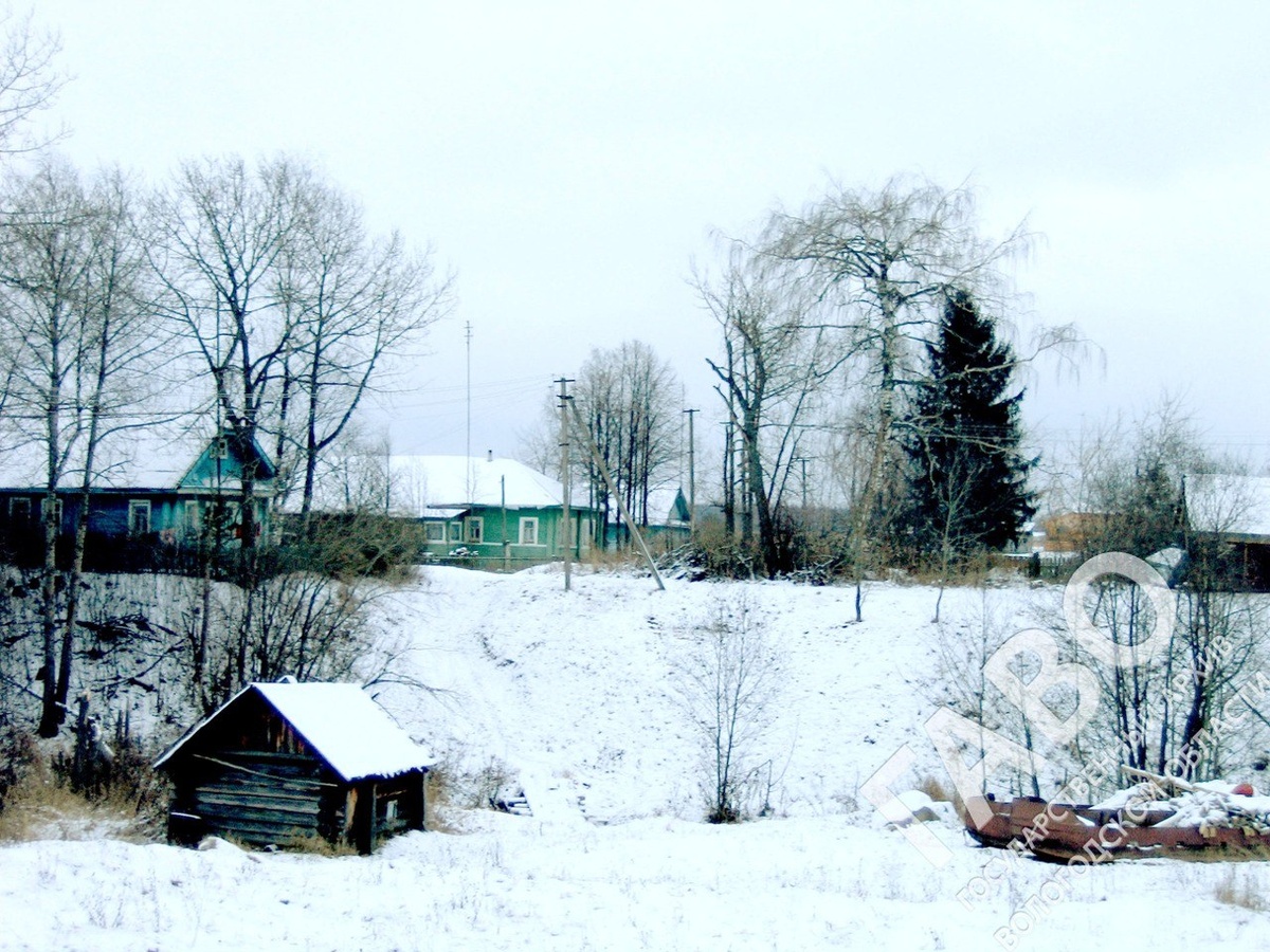 фото деревни где родился Гиляровский - взято с сайта ГАВО (Государственный Архив Вологодской Области)