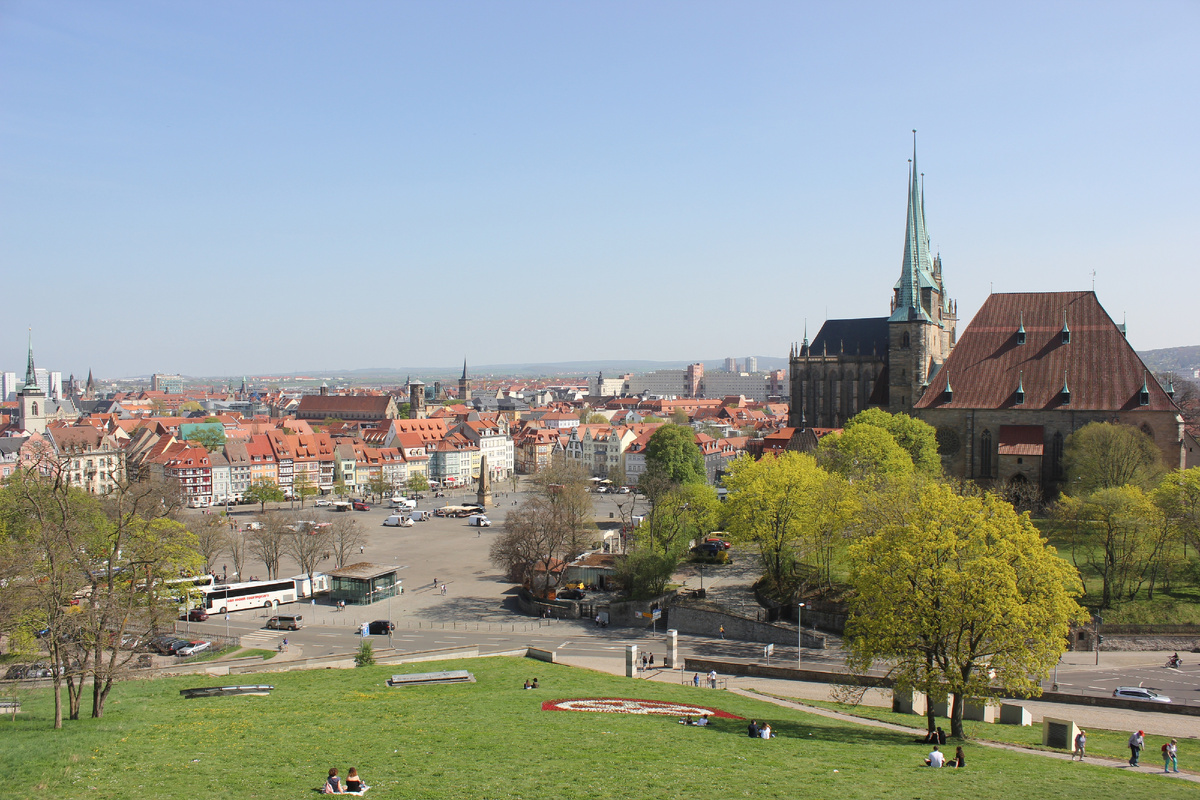 Вид на город Эрфурт