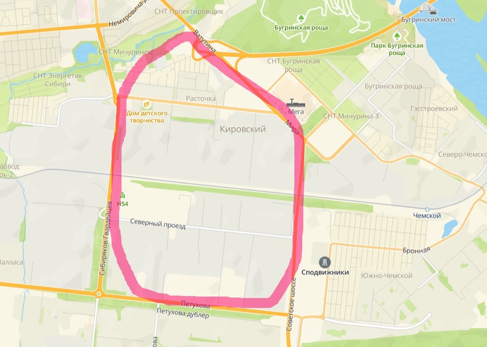    Границы участка. Скриншот из 2ГИС