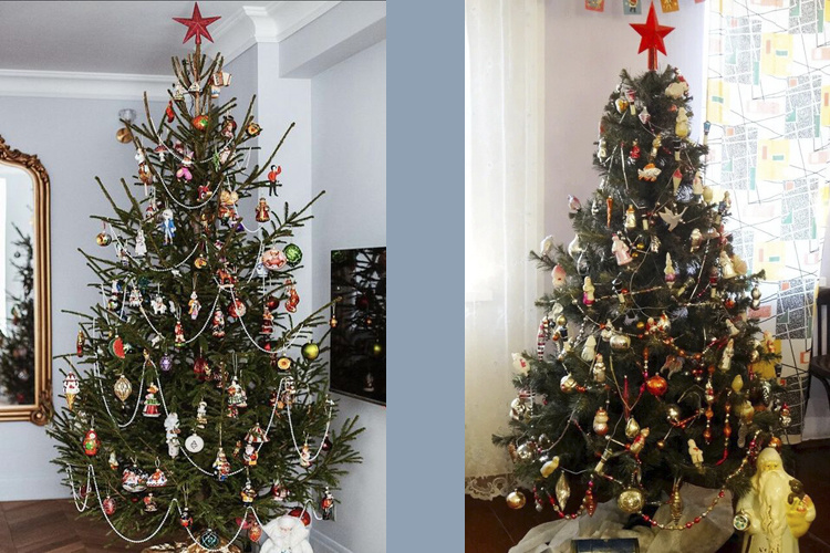 Елка в совестком стиле (яндекс фото)