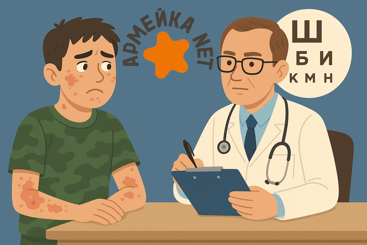 Берут ли в армию с дерматитом?