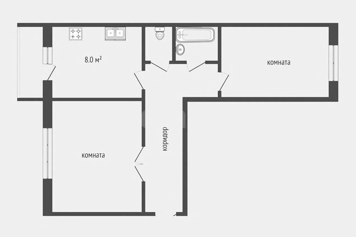 Квартира «распашонка». Яндекс Недвижимость