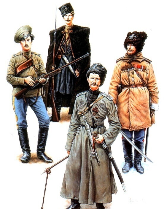 Казаки, художник — А. Каращук. 