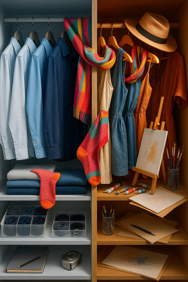 Наш совместный быт — это перманентный перфоманс под названием «Гармония хаоса и порядка».