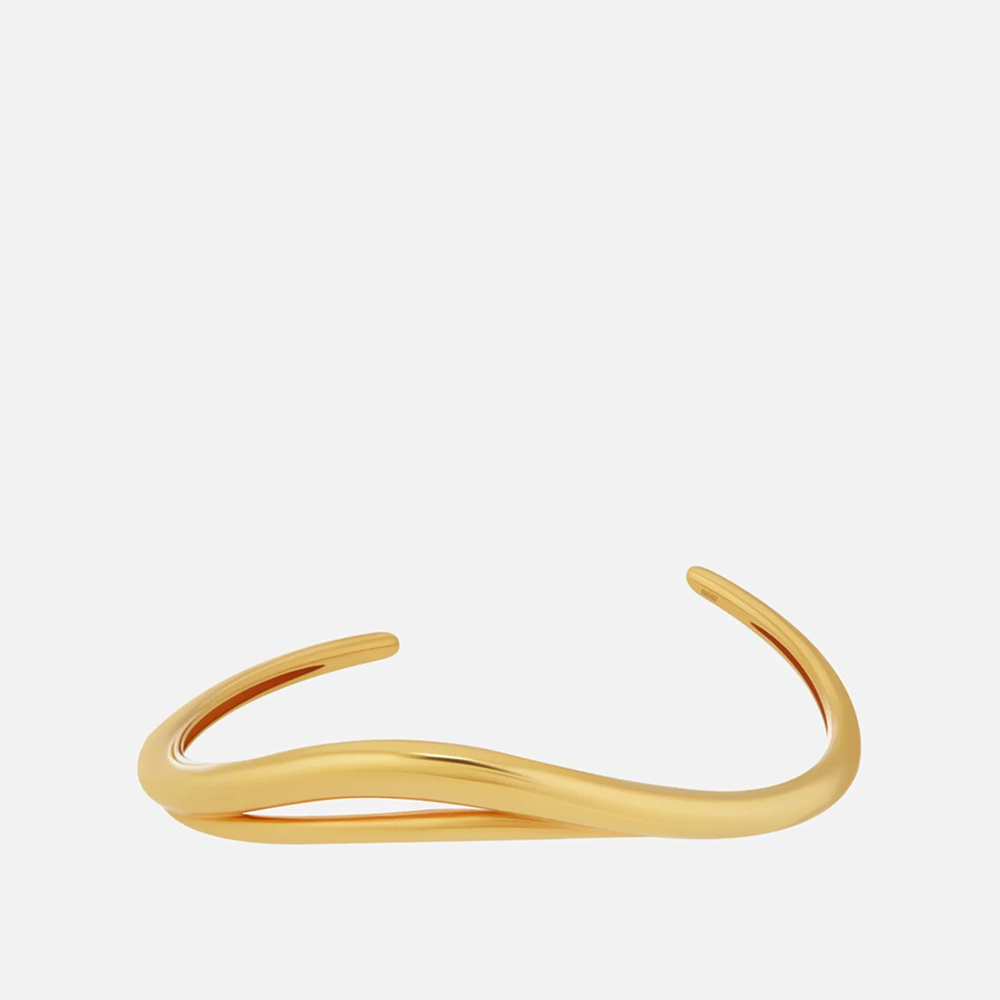 Браслет серебряный JEWLIA Gold plated cuff bracelet Dunes